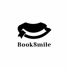 Obraz premium Book happy smile fun, a good logo for book production, children's library and others