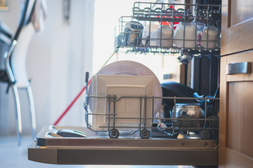 dishes in the dishwasher