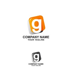 Letter G logo icon flat and vector design template.
