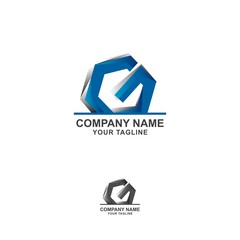 Letter G logo icon flat and vector design template.