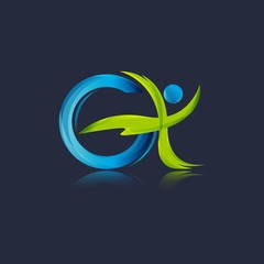 Letter G logo icon flat and vector design template.