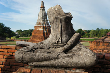 Ruin of Earth Touching Buddha Meditating Minus Head