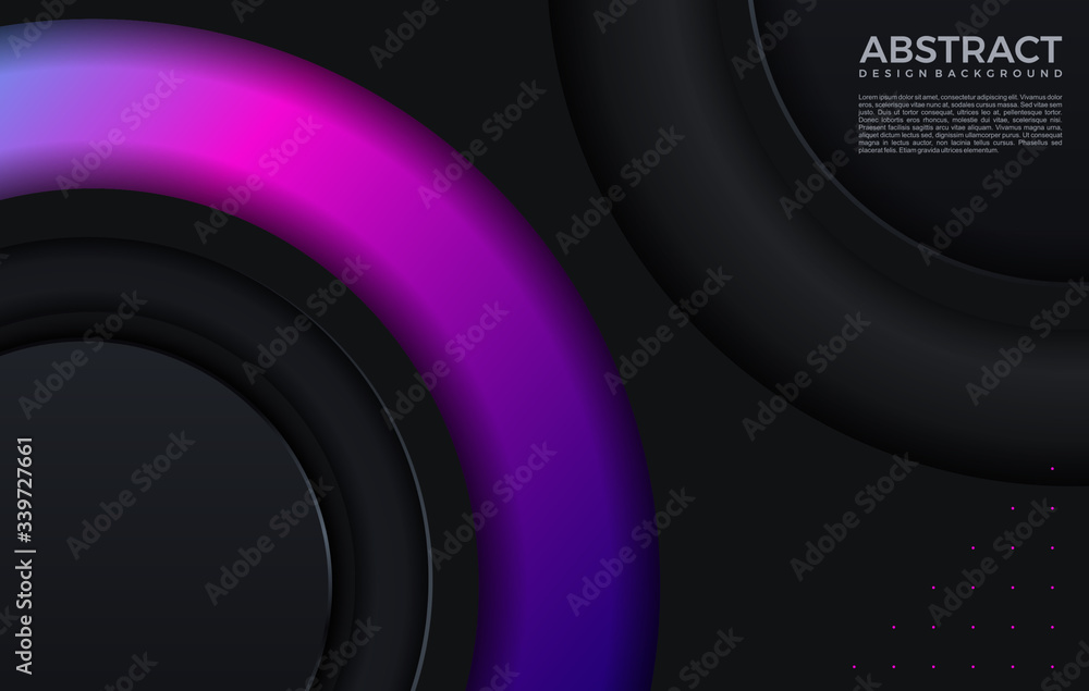 Poster modern gradient bright color. geometric background. abstract website landing page with circles illus