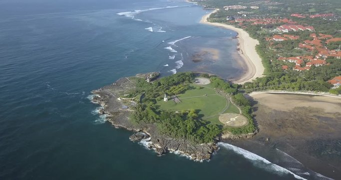 Aerial view of Nusa DuAa beach, Bali, Indonesia