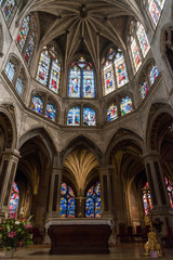 Fototapeta premium Altar of a Gothic Church in Paris/France