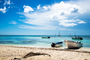 Obraz premium boat on the beach