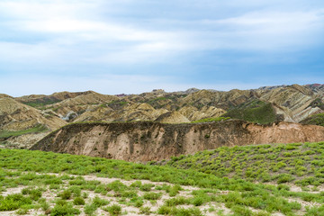 Zhangye Danxia National Geological Park.Colorful Danxia Geopark in Zhangye City, Gansu Province,...