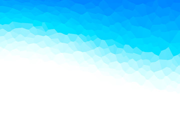 Geometric blue representing water, sea, beach, waves, ripples, ice, etc.  水、海、ビーチ、波、波紋、氷などを表現する幾何学的な青
