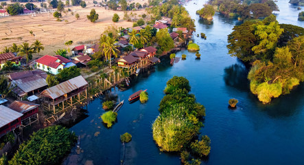 4000 Islands Laos - obrazy, fototapety, plakaty