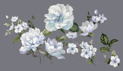 Watercolor flower illustration