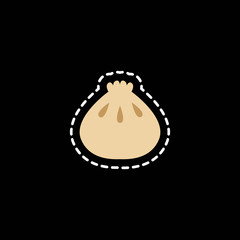 khinkali icon. Georgian national food. vector illustration