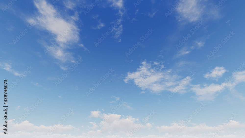 Wall mural cloudy blue sky abstract background, blue sky background with tiny clouds