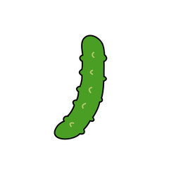 cucumber doodle icon