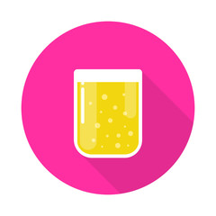 glass of juice vector icon