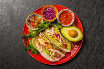 メキシコ料理　タコス　 Mexico's representative dishes (tacos)
