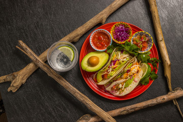 メキシコ料理　タコス　 Mexico's representative dishes (tacos)