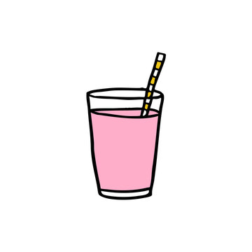 juice, smoothies doodle icon