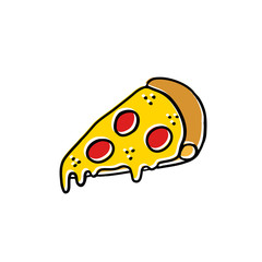 pizza doodle icon