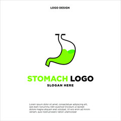 Stomach logo symbol, Stomach Heal logo designs vector template