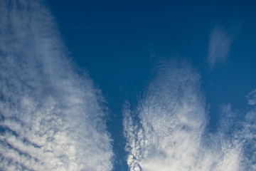 Beautiful blue sky and cloudy in Thailand