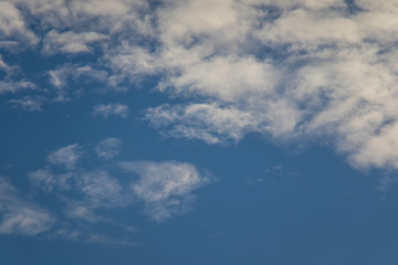 Beautiful blue sky and cloudy in Thailand