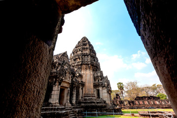  Rock Castle  Phimai Sanctuary largest Khmer temples Park and the ancient castle.World Heritage In...