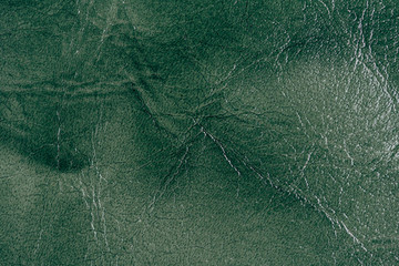 Green leather background