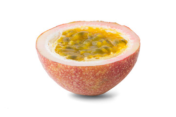 Passion fruit an isolated on the white background