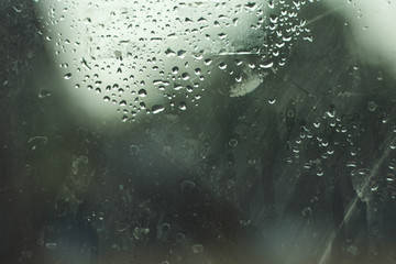 raindrops on window