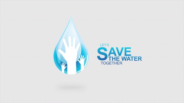 Save Water infographic Animation for Campaign Water is Life.
