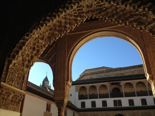 Fototapeta na wymiar Interior of the Alhambra 4