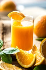 Deurstickers Fresh orange juice © Rawpixel.com