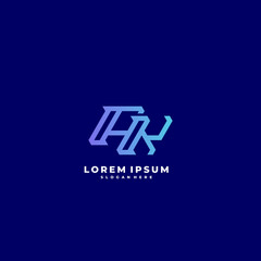 Obraz premium ak letter vector logo initial