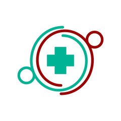 Medical Health Clinic Community Illustration logo vector