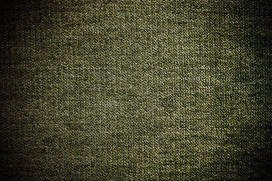 Green woven fabric