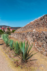 Fullshot view of Mitla ruins