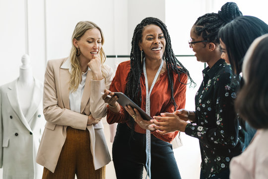 Casual Women Working Together