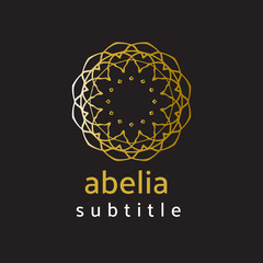 ornament logo gold and silver