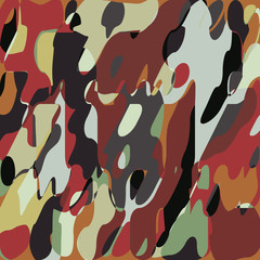 Naklejka premium Foliage Army Military&nbsp;Fashionable Fabric&nbsp;Background&nbsp;Hunting&nbsp;Camouflage&nbsp;Textile Printing