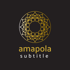 ornament logo gold and silver