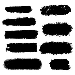 Set of vector brush strokes.Collection of vector brush hand drawn graphic element. grunge background.