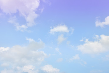 Blue sky white cloud white background. Beautiful sky and clouds in the afternoon.