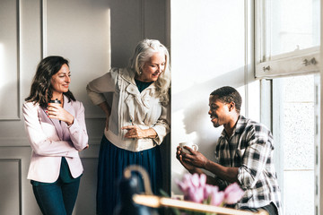 Colleagues on a coffee break