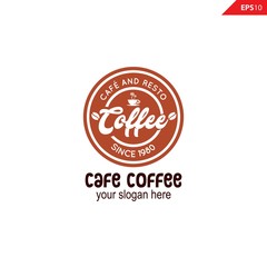 Fototapeta na wymiar Coffee, Coffe Shop, Cafe Logo Design Inspiration Vector
