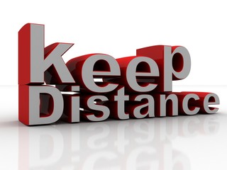 3d rendering Social distancing, keep distance 2 meter in public society people to protect from COVID-19 coronavirus outbreak spreading concept, 