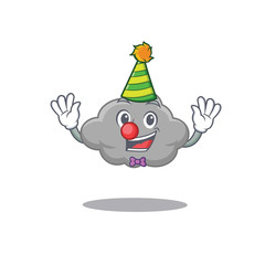 cartoon character design concept of cute clown grey cloud