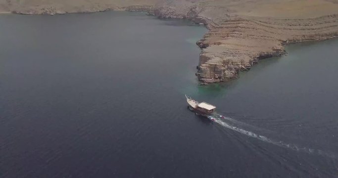 Ariel footage of a Dhow