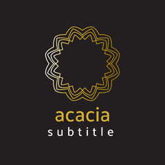 ornament logo gold and silver