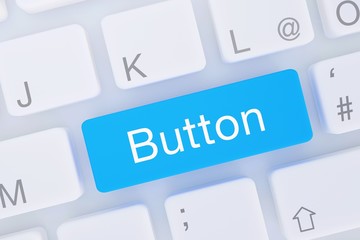 Button. Computer Tastatur von oben zeigt Taste mit Wort hervorgehoben. Software, Internet, Programm