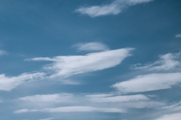 clouds in the blue summer sky, background and texture